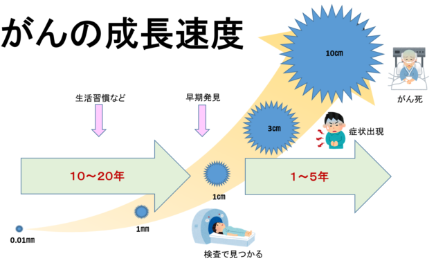 がんの成長速度について